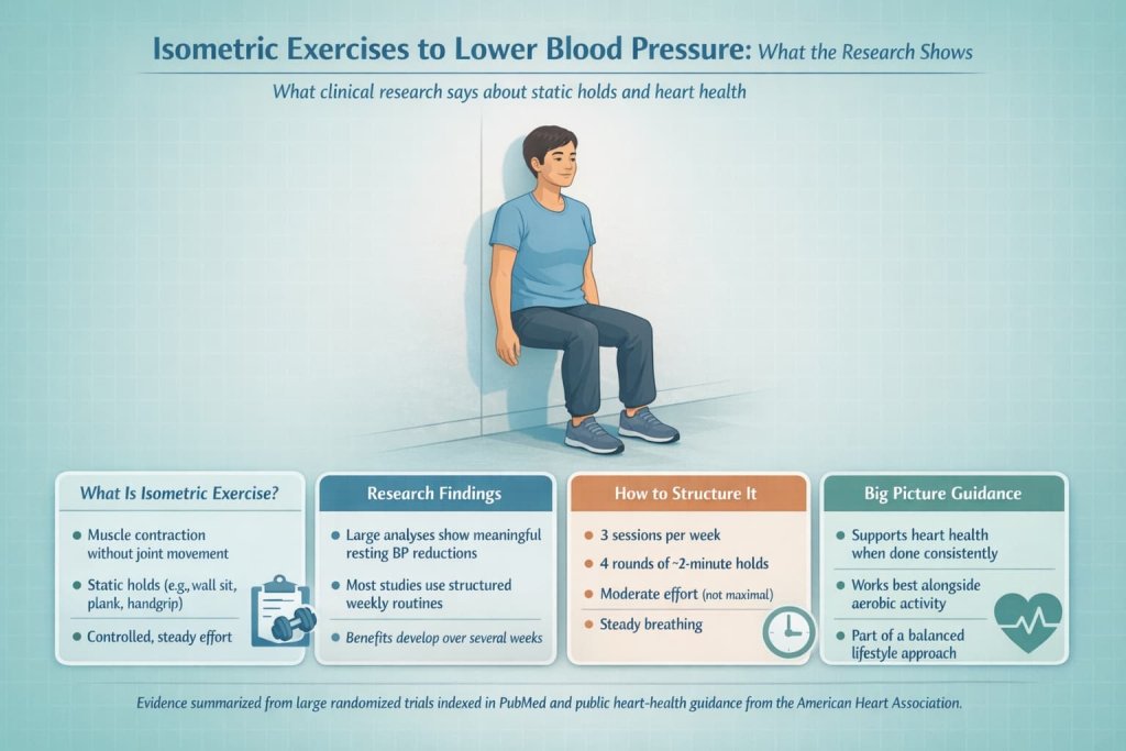 Isometric exercises to lower blood pressure: what the research shows