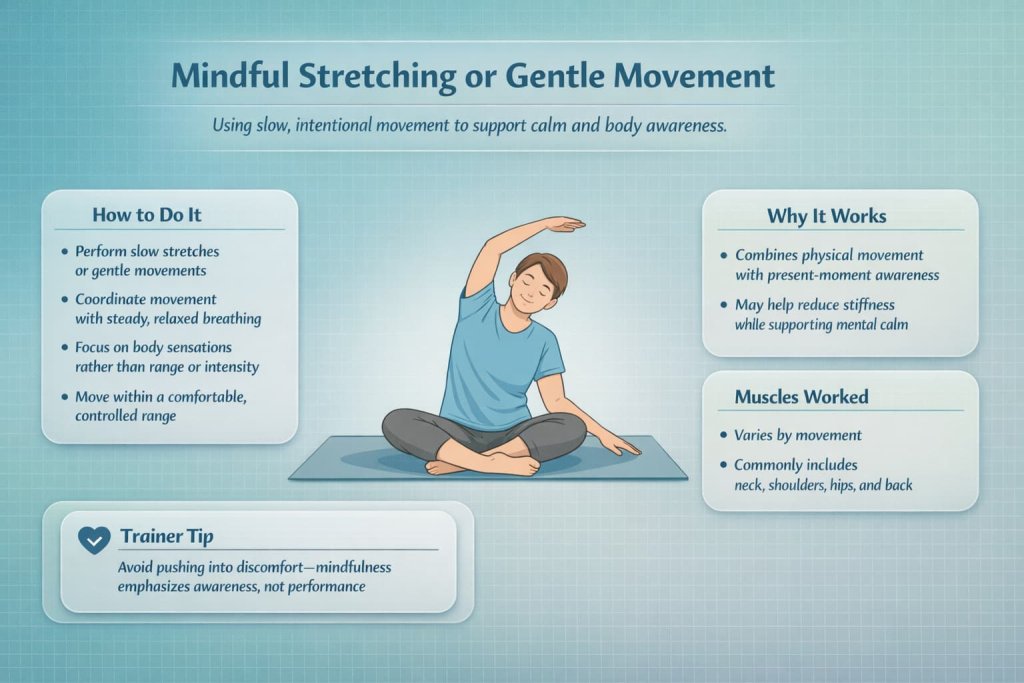 Mindful Stretching or Gentle Movement