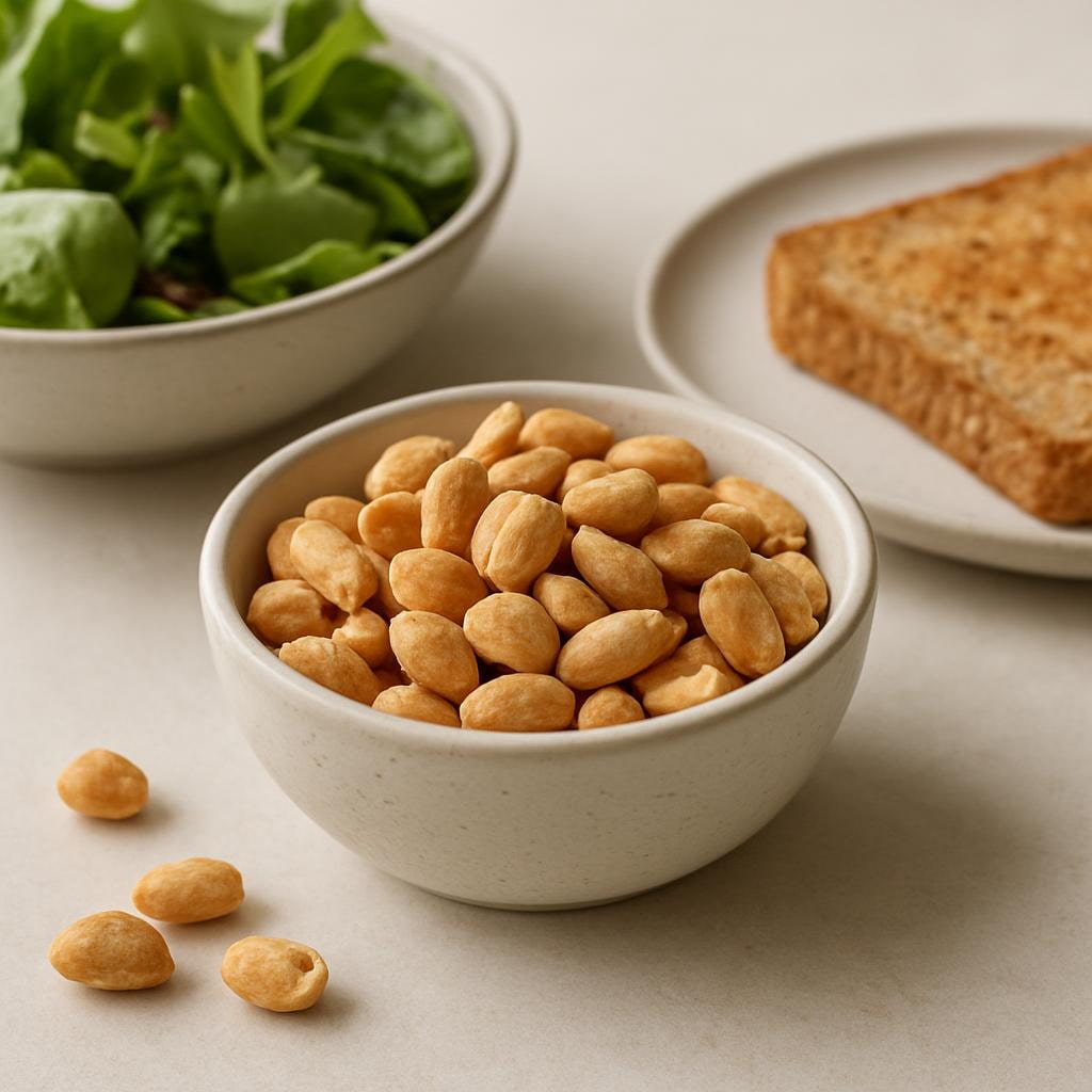 14) Peanuts, dry roasted