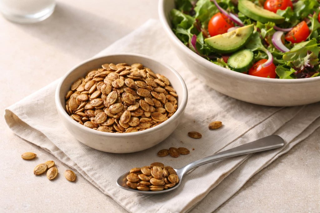 7) Pumpkin seeds, roasted