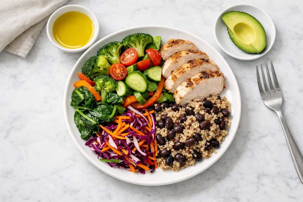 Rapid weight loss plan nutrition: the plate method that’s easy to repeat