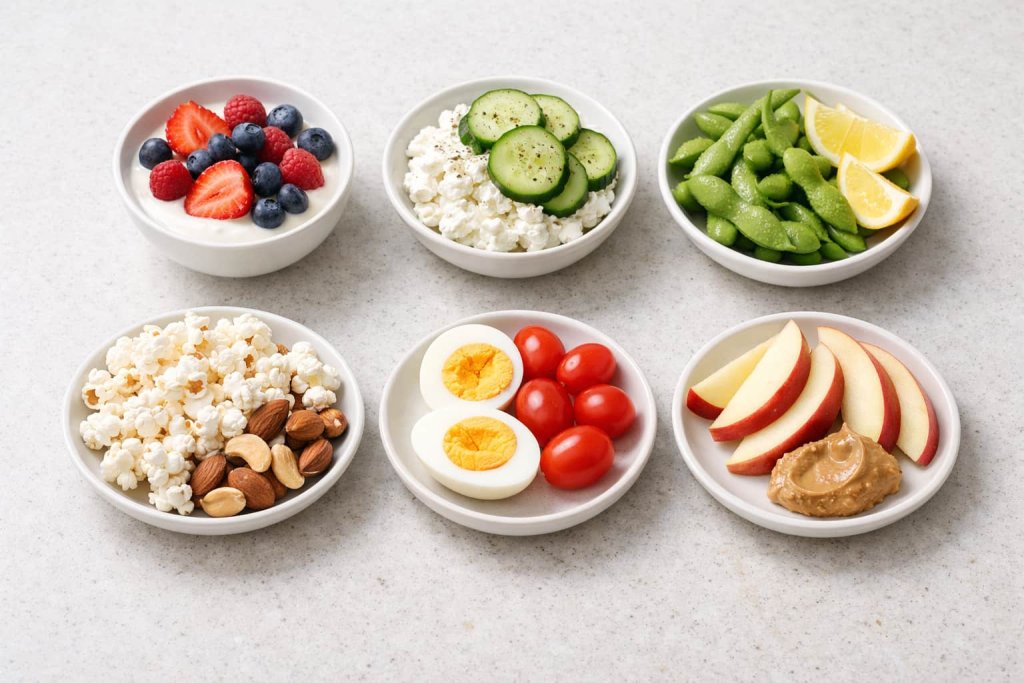 Simple late-night snack combinations (pick one)