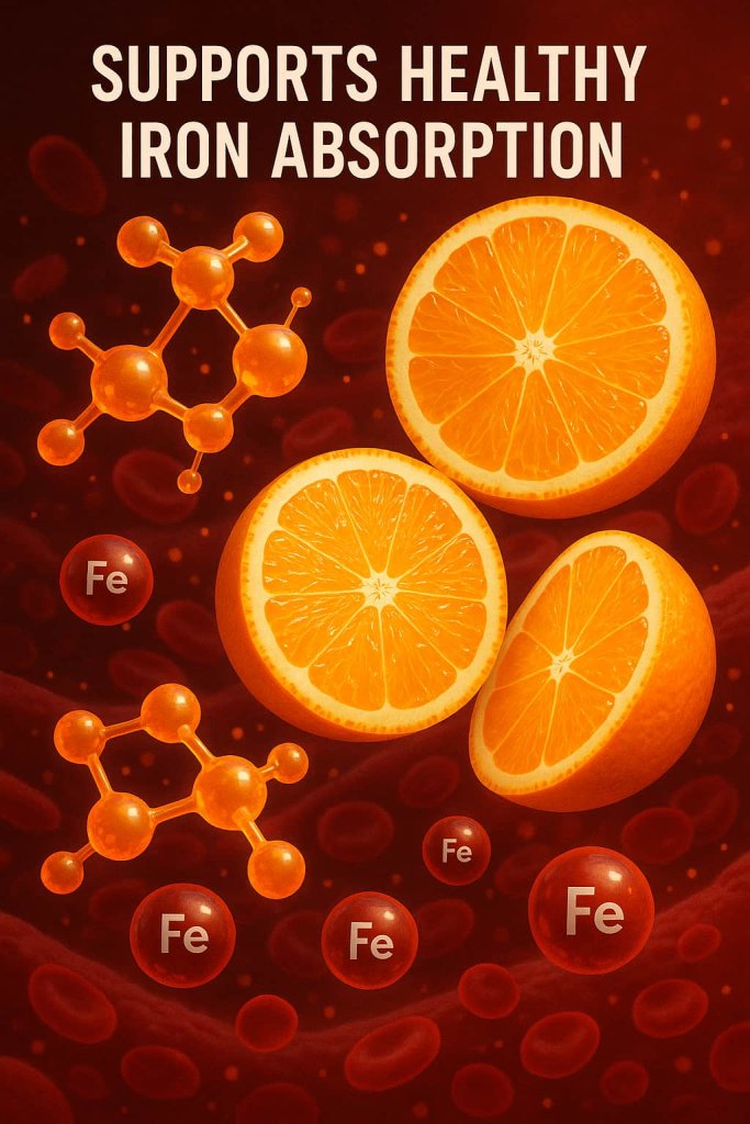 Oranges Supports Healthy Iron Absorption