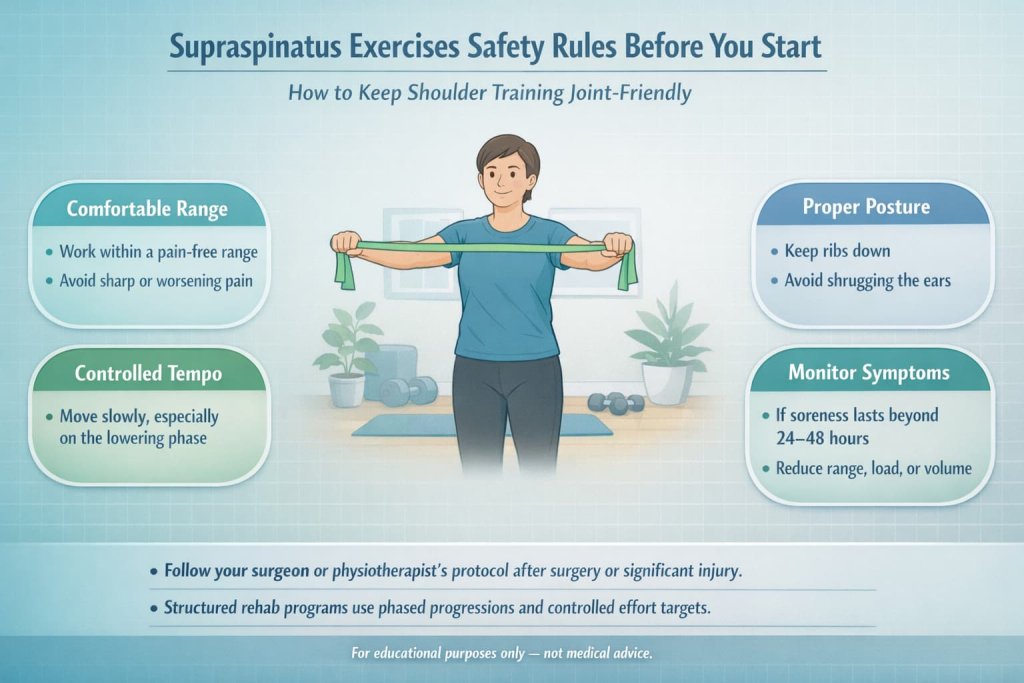 Supraspinatus Exercises Safety Rules Before You Start