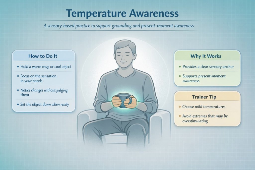 Temperature Awareness for Somatic Exercises for Trauma