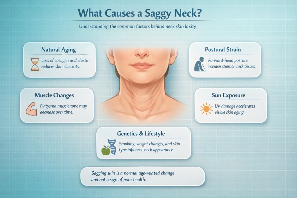 What Causes a Saggy Neck?