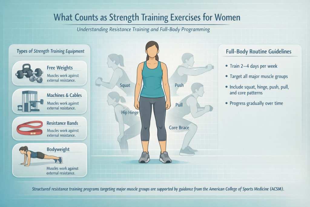 What Counts as Strength Training Exercises for Women