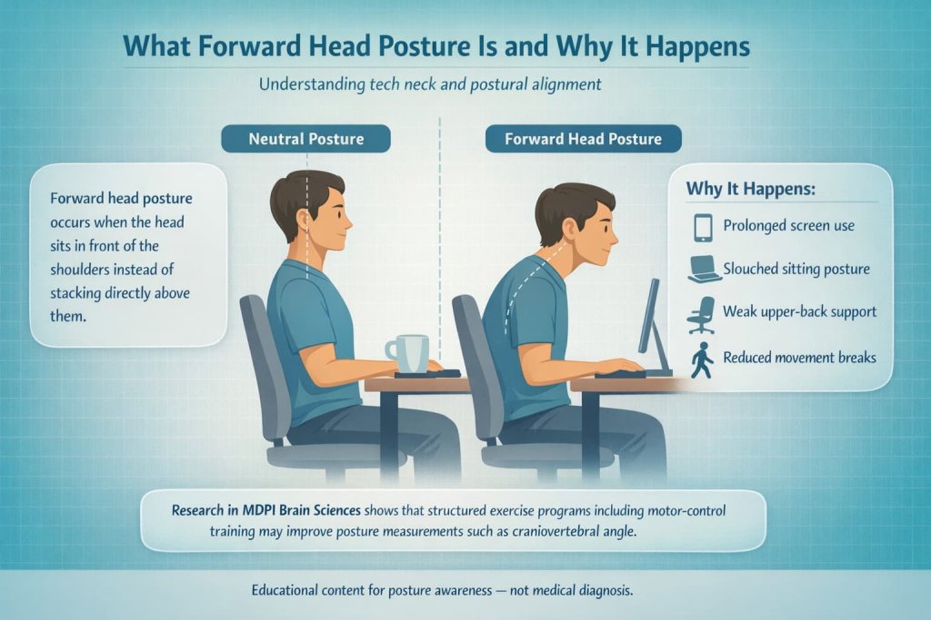 What forward head posture is and why it happens