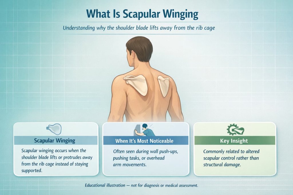 What is scapular winging