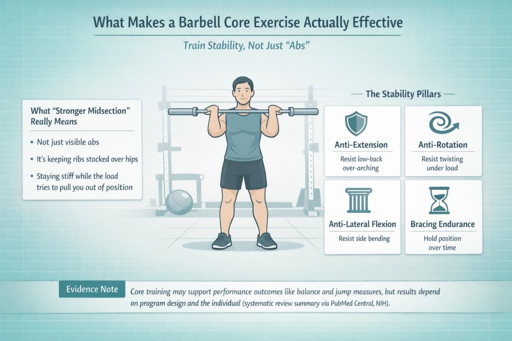 What makes a “barbell core exercise” actually effective