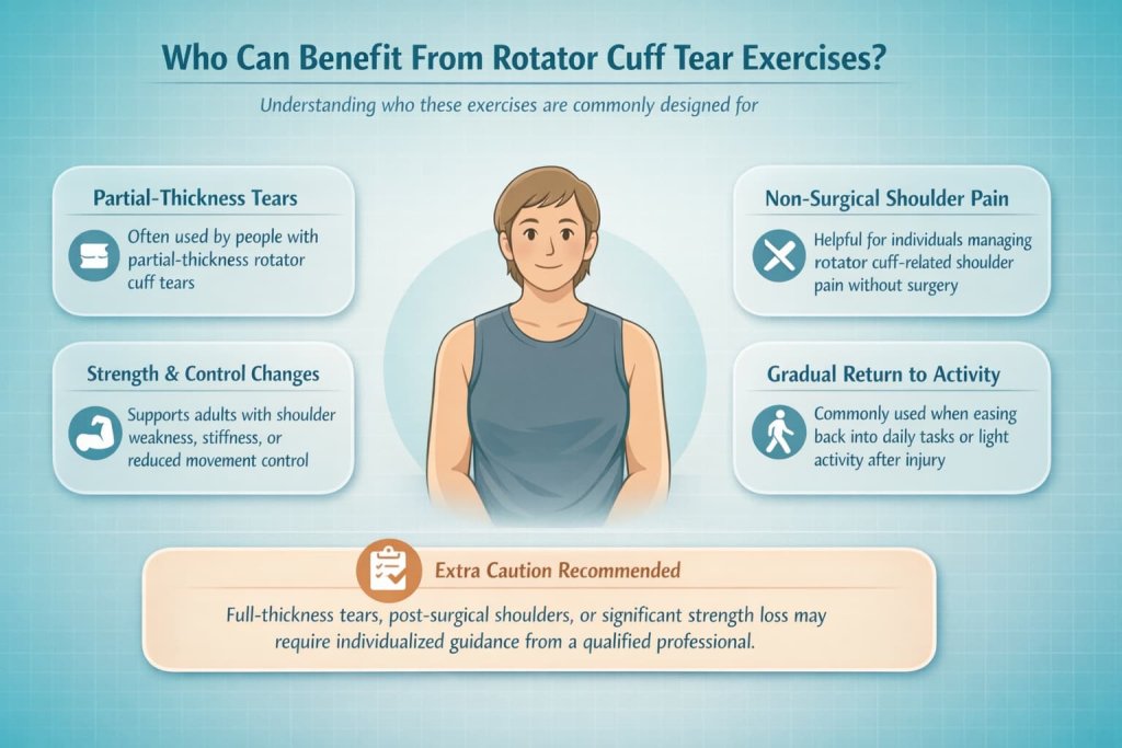 Who Can Benefit From Rotator Cuff Tear Exercises?