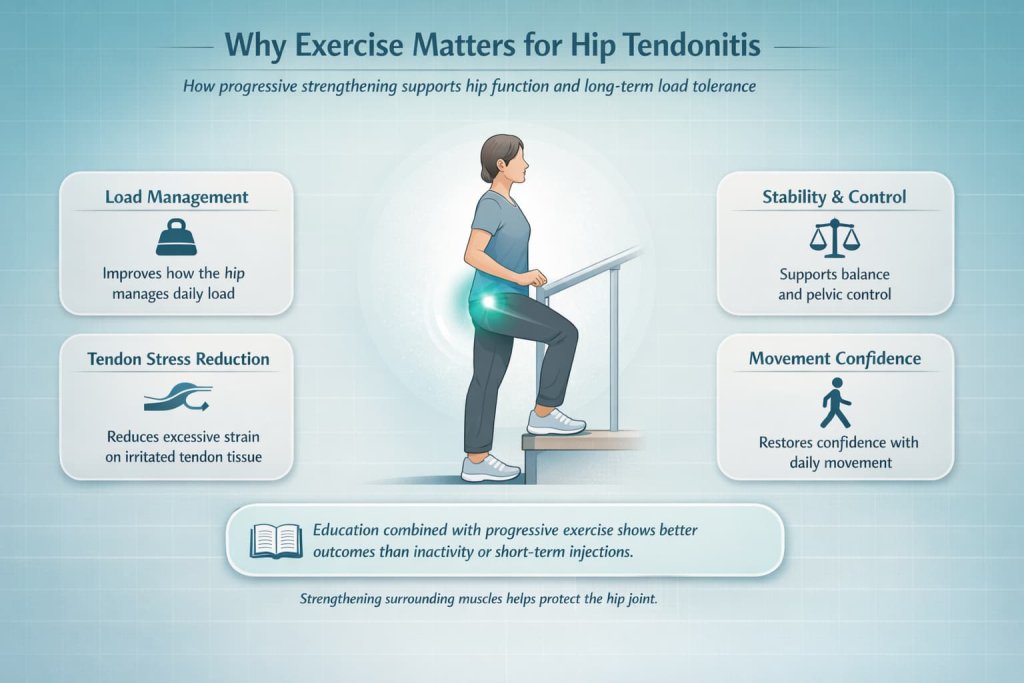 Why Exercise Matters for Hip Tendonitis