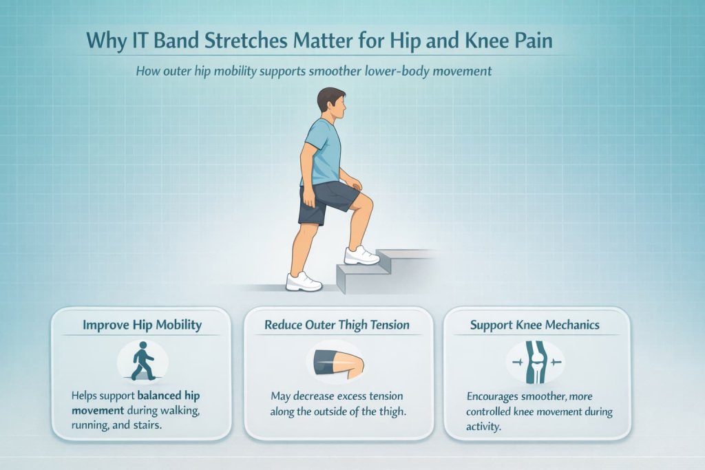 Why IT Band Stretches Matter for Hip and Knee Pain