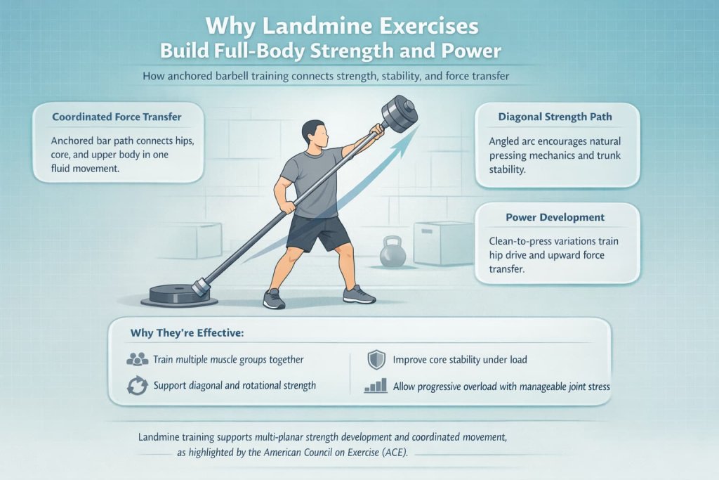 Why Landmine Exercises Build Full-Body Strength and Power