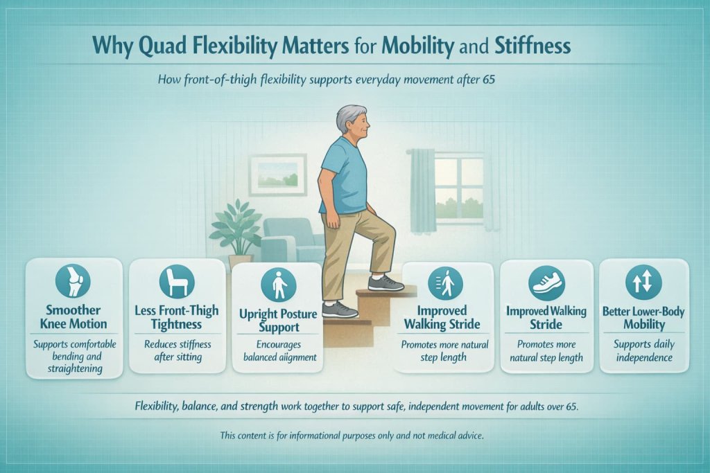 Why Quad Flexibility Matters for Mobility and Stiffness