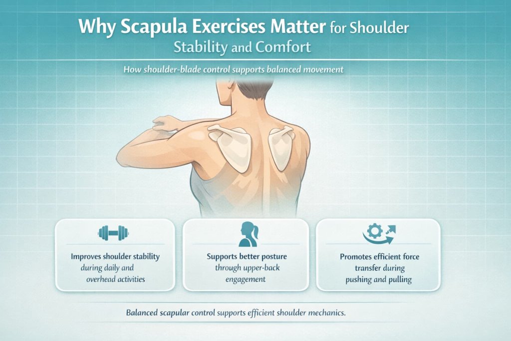 Why Scapula Exercises Matter for Shoulder Stability and Comfort