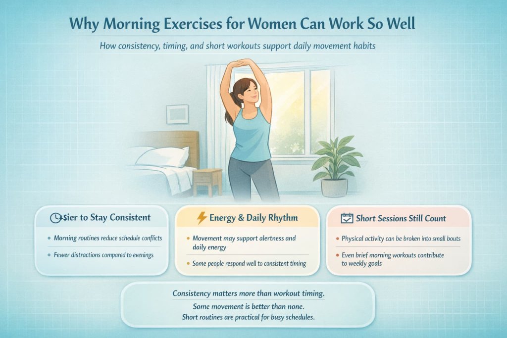 Why morning exercises for women can work so well