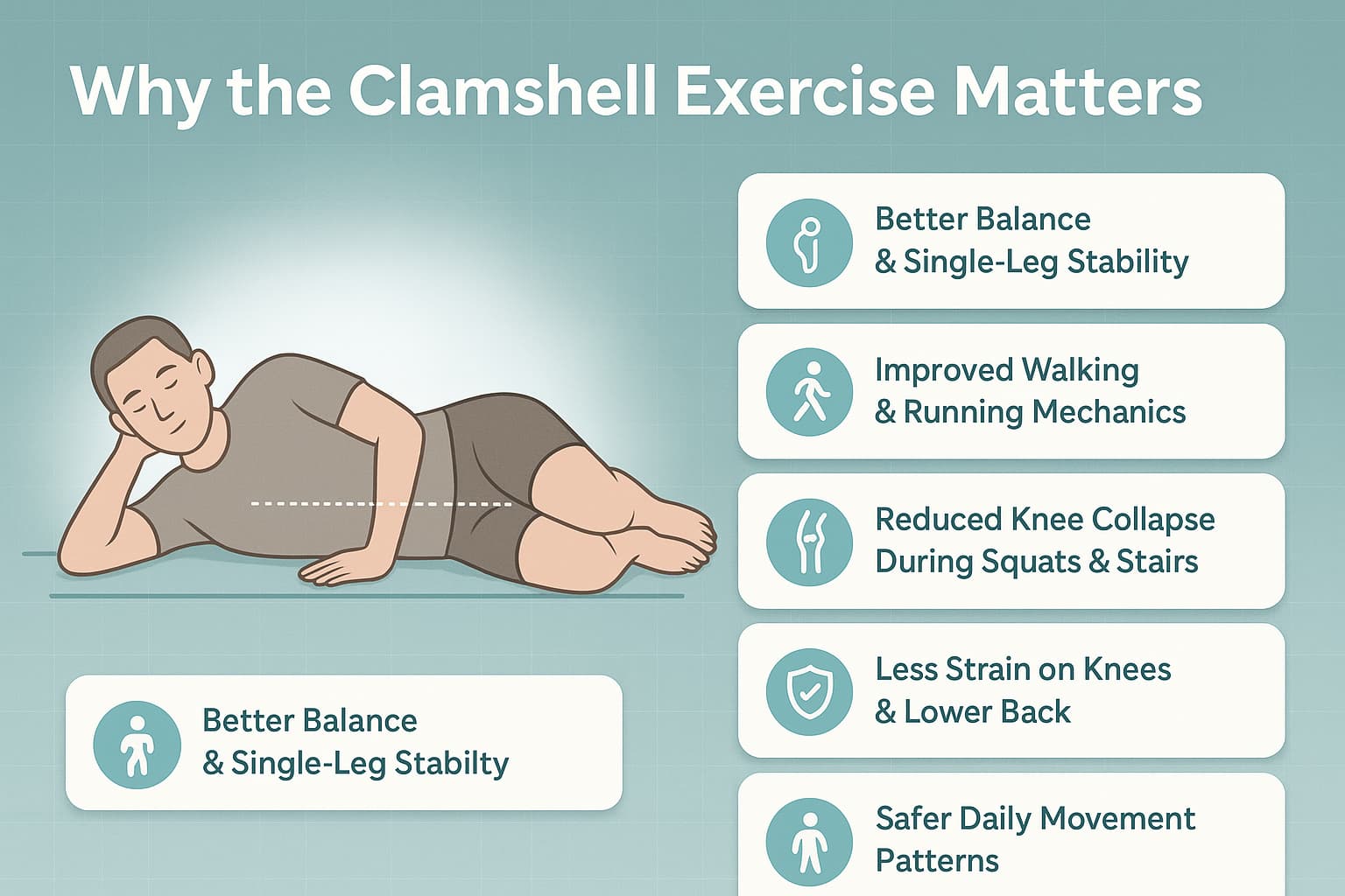 Clamshell Exercise Simple Hip Strength Move For Stability Clamshell Exercise Simple Hip Strength Move For Stability