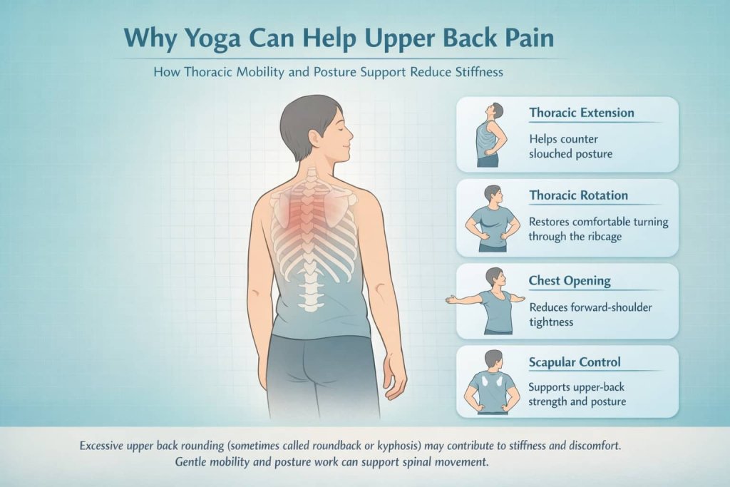 Why yoga can help upper back pain