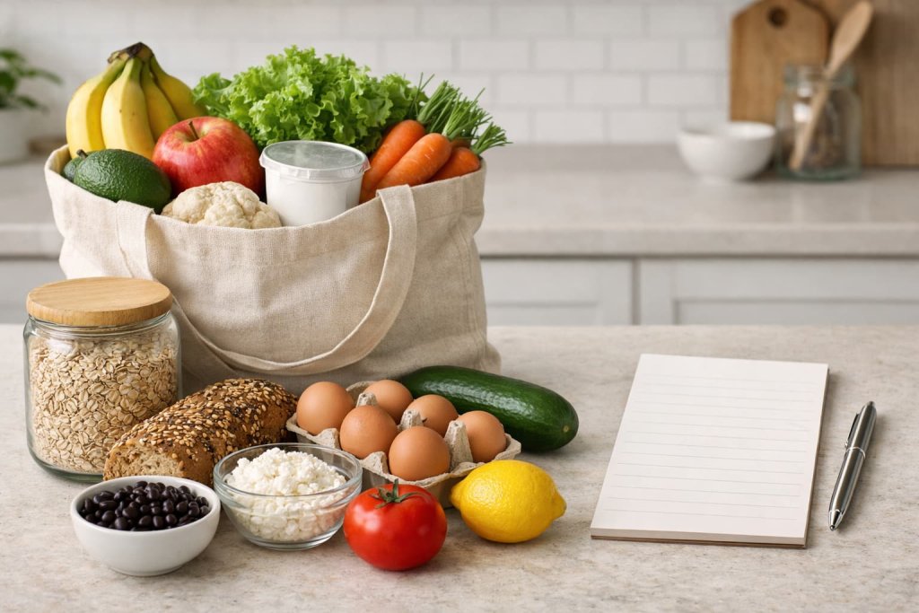 10. Keep a short healthy grocery list