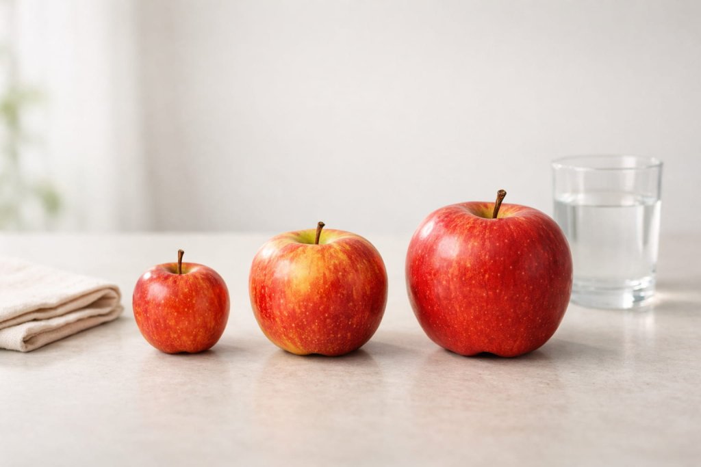 Apple Calories by Size