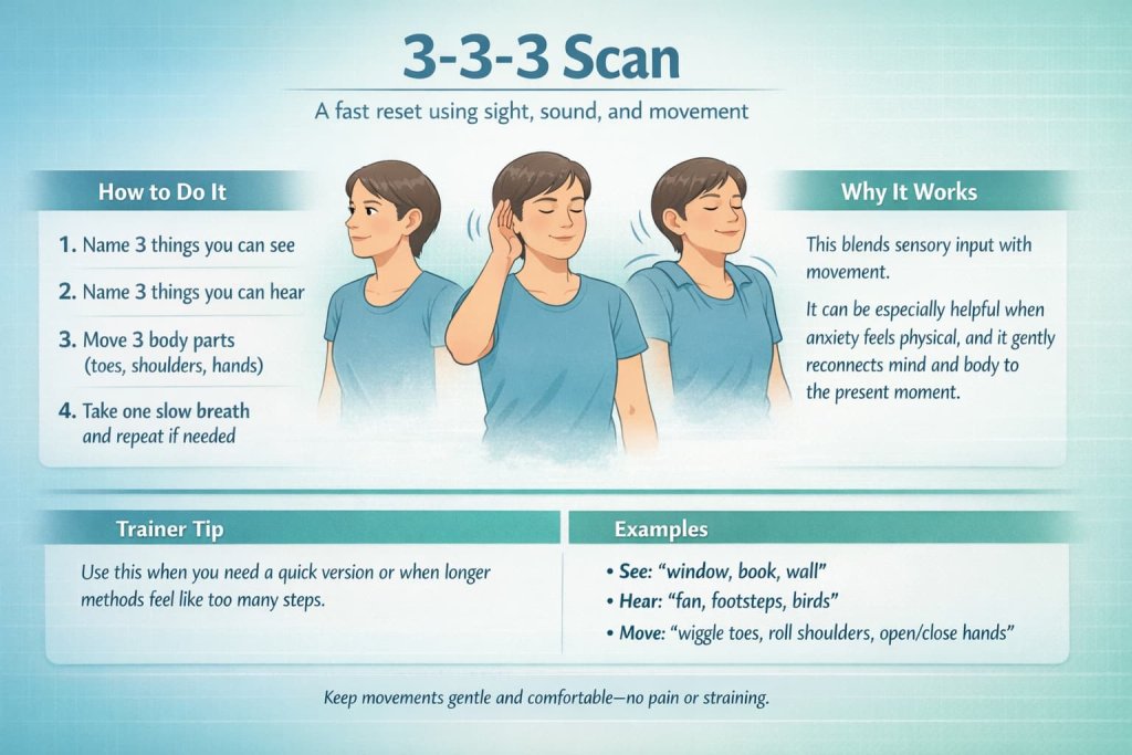 3-3-3 Scan grounding exercises