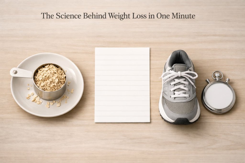The science behind weight loss in one minute