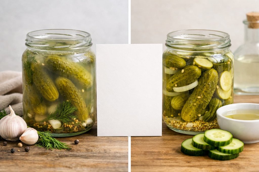 Fermented Pickles vs Vinegar Pickles