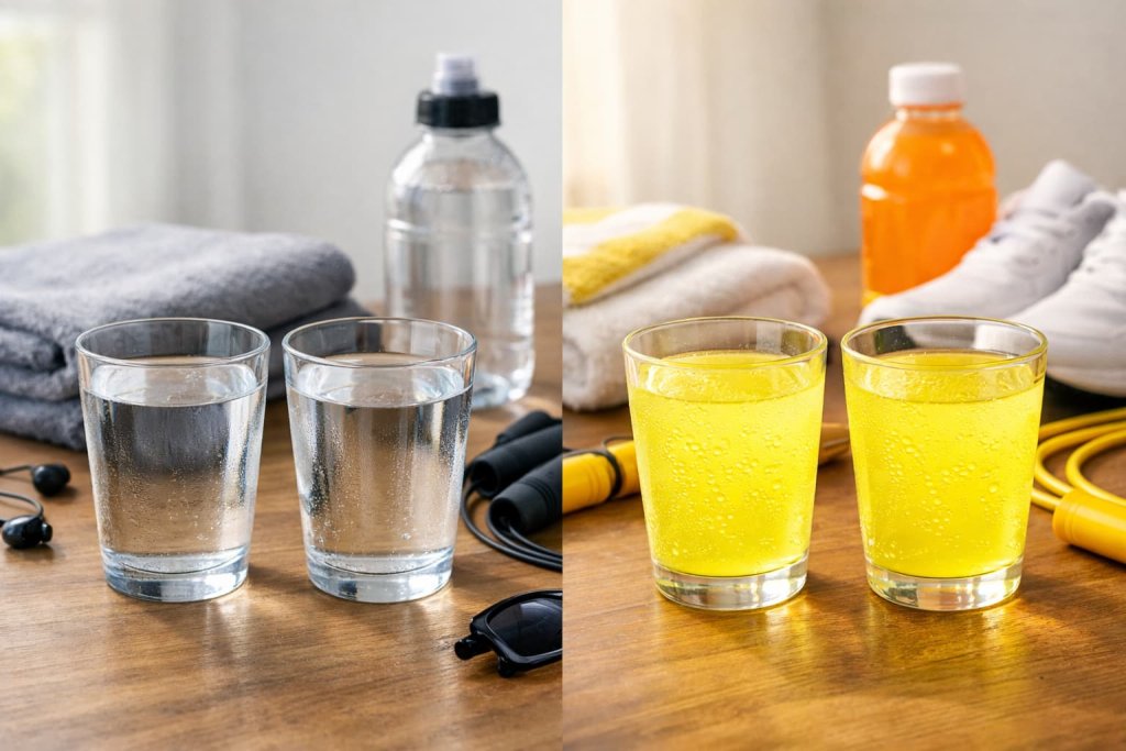 When water is enough and when electrolytes may help