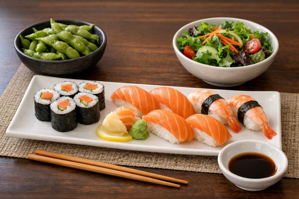 A simple example of a healthier sushi order