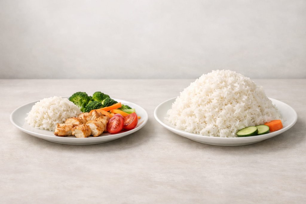 How Much White Rice Makes Sense?