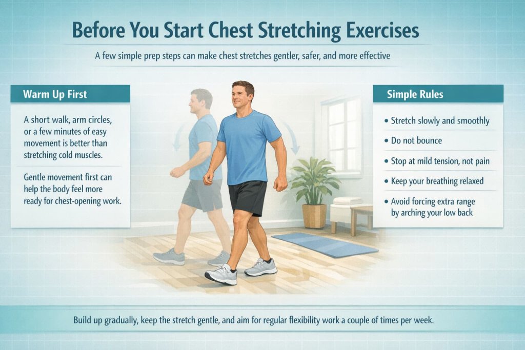 Before You Start Chest Stretching Exercises