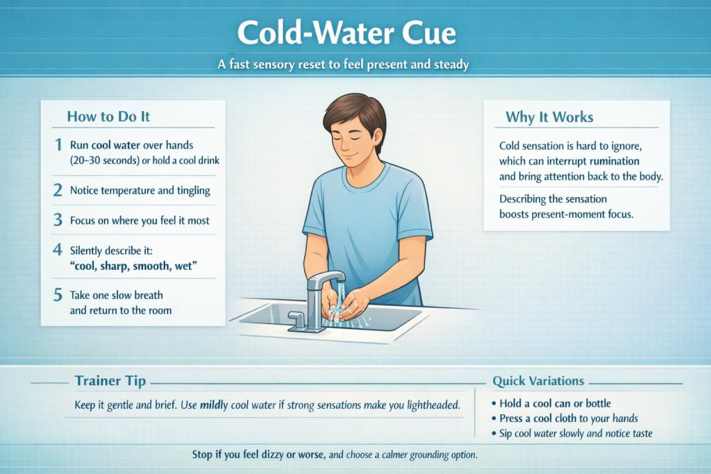 Cold-Water Cue grounding exercises