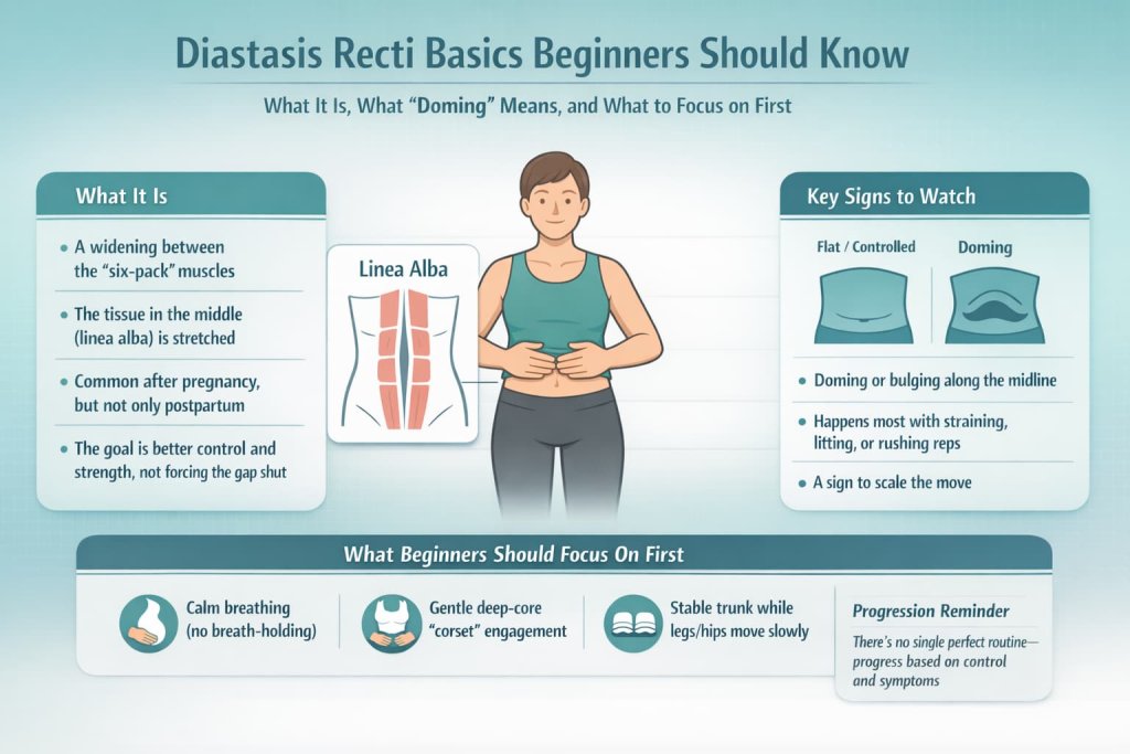 Diastasis recti basics beginners should know