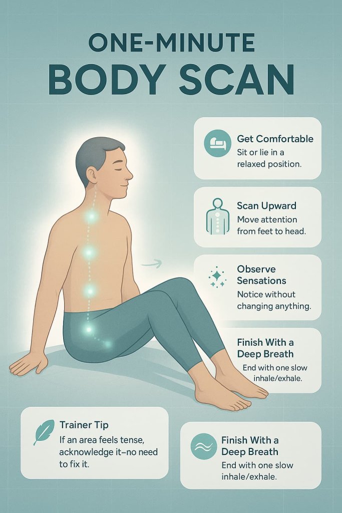 One-Minute Body Scan 12 Fun Mindfulness Exercises