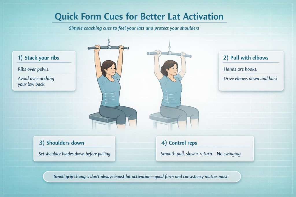Quick form cues for better lat activation