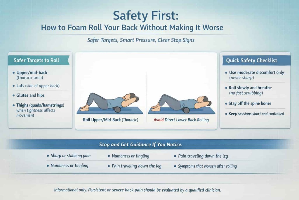 Safety first: how to foam roll your back without making it worse