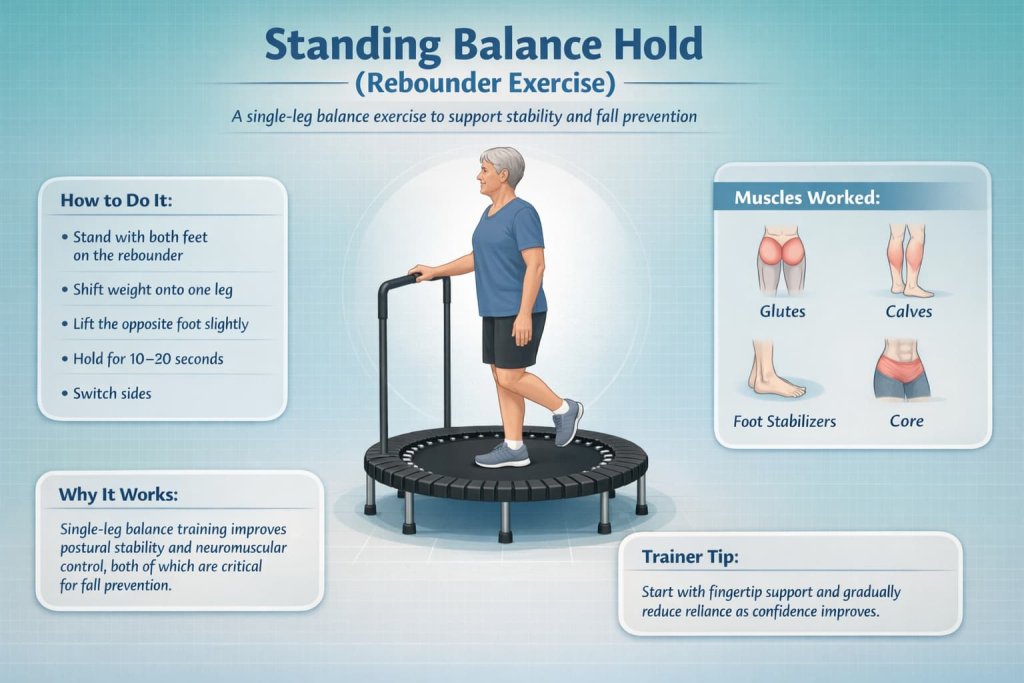 Seated Bounce Rebounder Exercises for Seniors