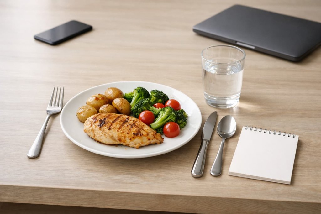 Strategy 1: Remove distractions while eating