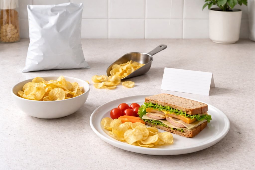 Strategy 3: Plate your food (stop eating from the bag or box)