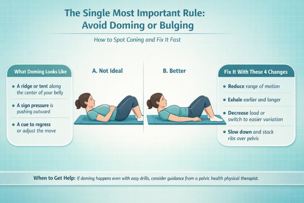 The single most important rule: avoid doming or bulging