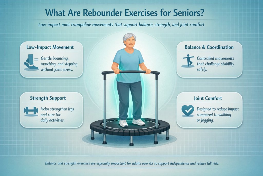 What Are Rebounder Exercises for Seniors?