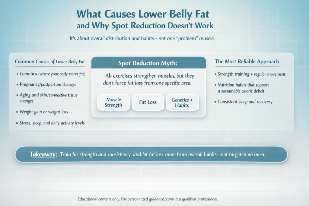 What Causes Lower Belly Fat and Why Spot Reduction Doesn’t Work