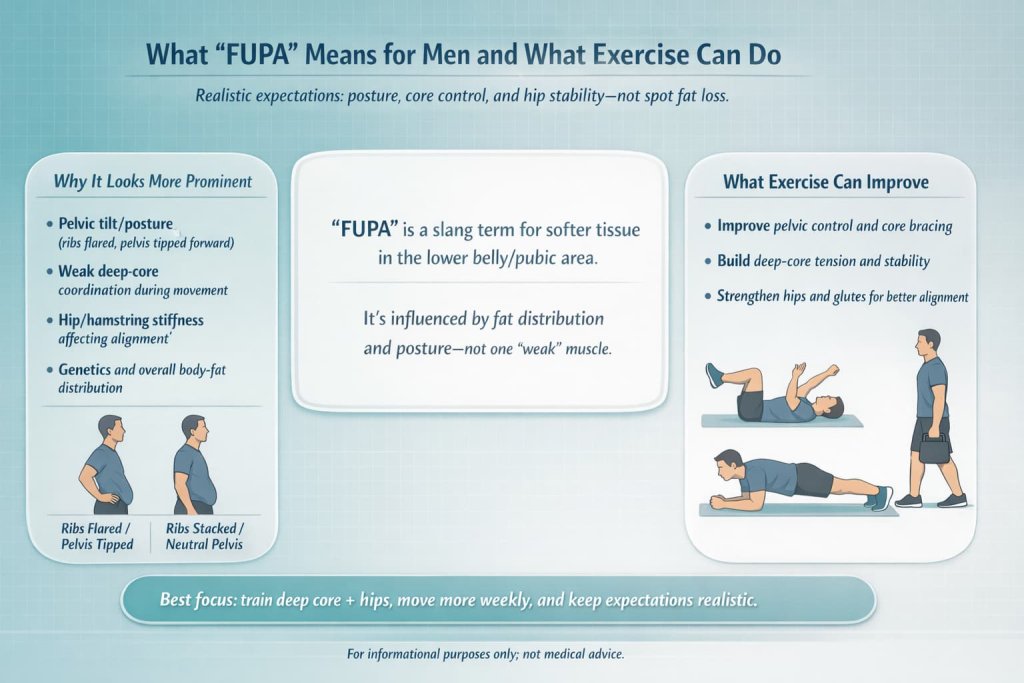 What “FUPA” means for men and what exercise can do