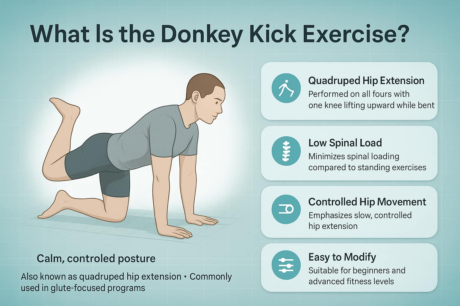Donkey Kick Exercise How To Activate And Shape Your Glutes