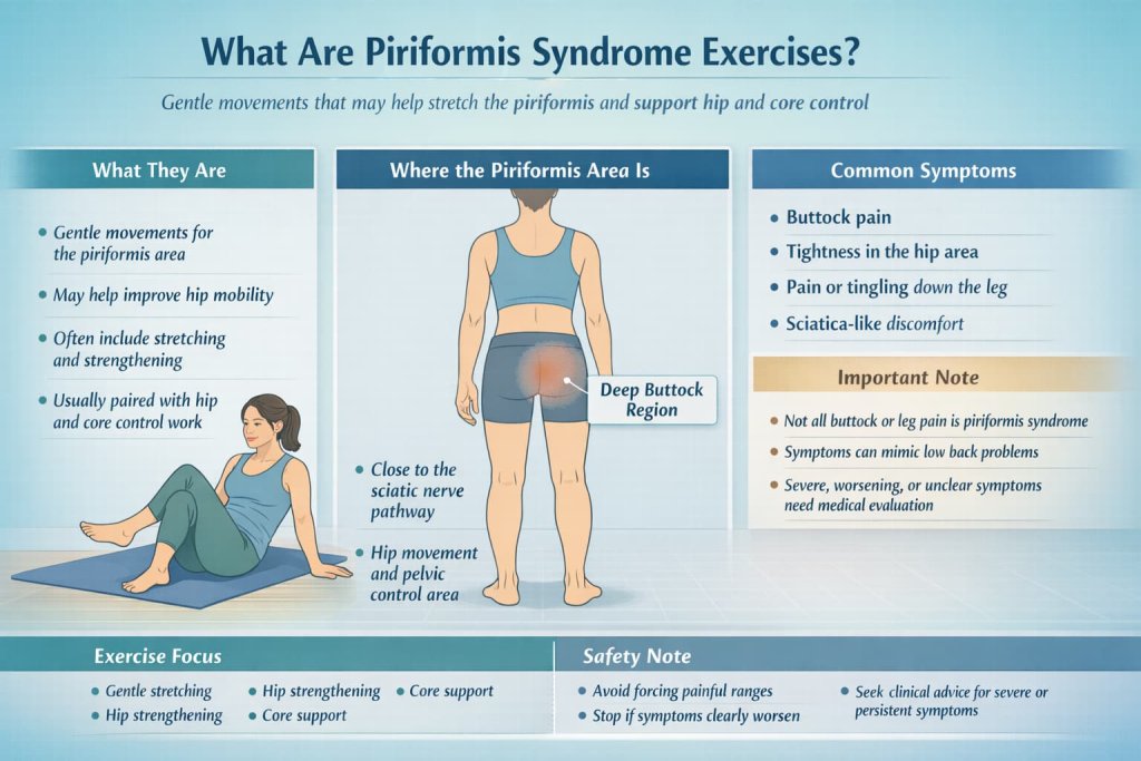 What are piriformis syndrome exercises?