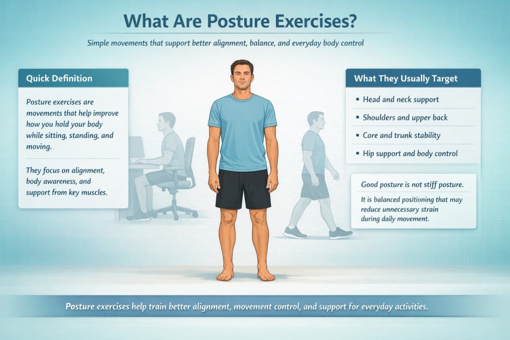 What are posture exercises?