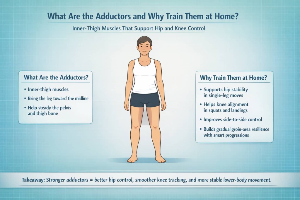 What are the adductors and why train them at home?