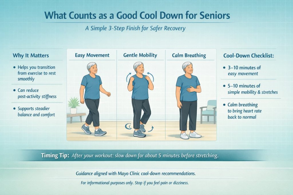 What counts as a good cool down for seniors