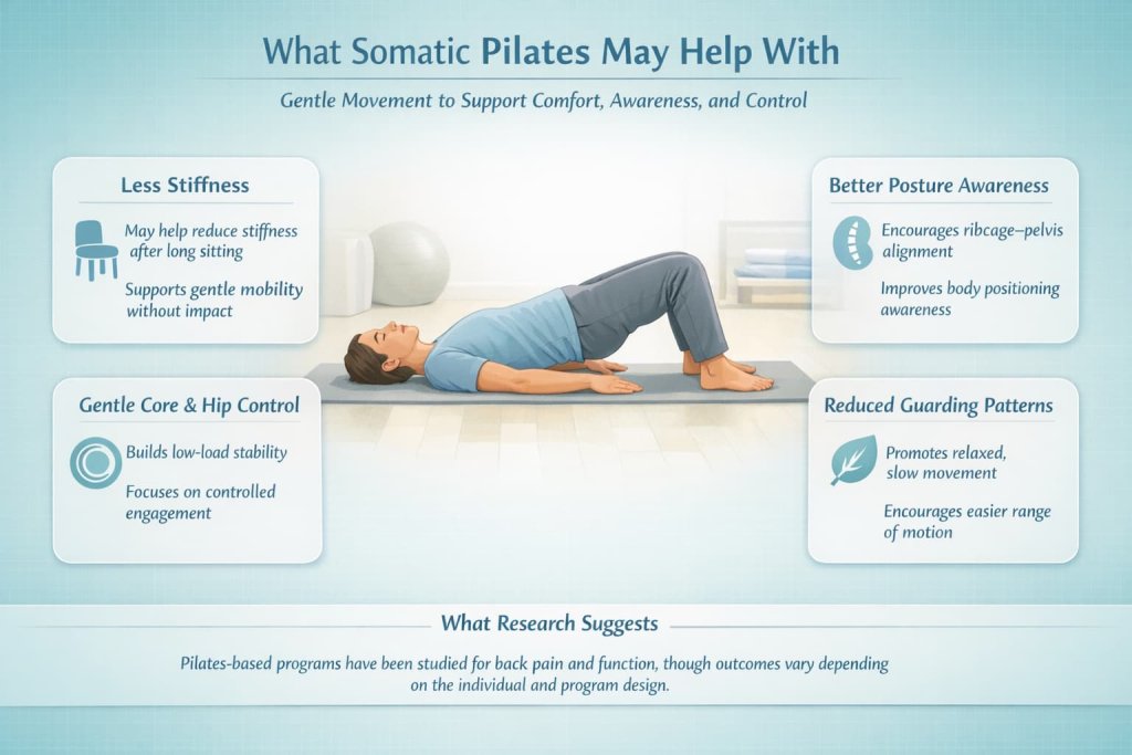 What somatic Pilates may help with